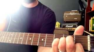 Video thumbnail of "Dirty Heads - Warming Sun - Guitar lesson & slowed down tutorial"