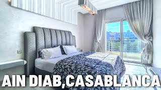 Somptueux Appartement Avec Vue Sur Mer À Ain Diab, Casablanca شقة حديثة مطلة على البحر للإيجار
