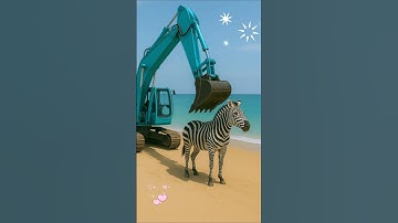 Học con vật cùng máy xúc #mayxaydung #mayxuc #mayxucxinhgai