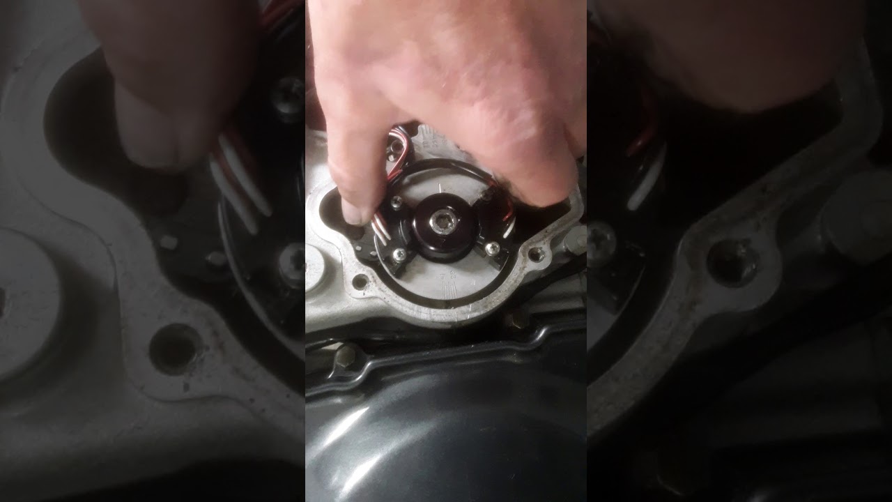 zx7r setting the static timing - YouTube