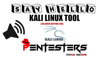 SAY HELLO I KALI LINUX I Capturing audio (.wav) from target using a link