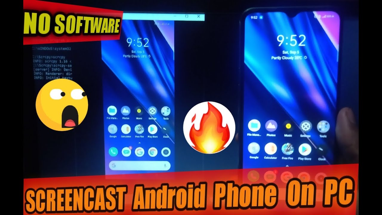 How to SCREENCAST Android phone on PC Mirror Screen YouTube