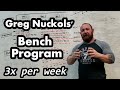 Part 3 - BENCH PROGRAM REVIEW - Greg Nuckols 28 Free Programs - 3x per Week Bench Press Program
