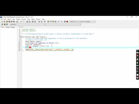 C program to take temperature in Celsius as input and convert it into Fahrenheit