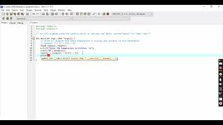 C program to take temperature in Celsius as input and convert it into Fahrenheit