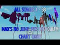 Maxs no jump per difficulty chart obby all stages 133