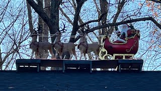 Home Depot Christmas 2025 9 Foot LED Santa’s Sleigh Blow Mold Review!