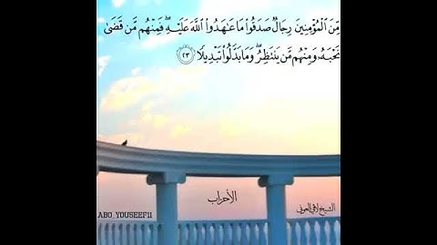 سورة الأحزاب الآية ٢٣