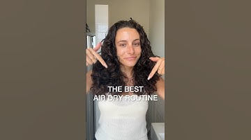 AIR DRY ROUTINE for when you can’t diffuse 🫧🪞 #curlyhair #curlyhairtutorial