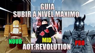 COMO SUBIR A NIVEL MAXIMO EN ATTACK ON TITAN REVOLUTION | GUIA