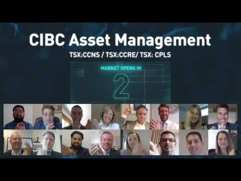 TMX Group congratulates CIBC Asset Management
on the launch of three ETFs TSX:CCNS / TSX:CCRE/ TSX:CPLS