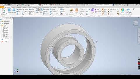 Autodesk Inventor Ball Bearing 3D model tutorial