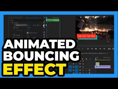 Premiere Pro CC ： How to Make an Animated BOUNCING Effect for Images ...