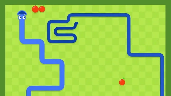 Google Snake Classic Mode - 100 apples in 3m 06s 013ms (3 apples / Speed Slow / Size Large)