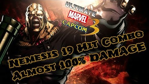 ULTIMATE MARVEL VS. CAPCOM 3: Nemesis 19 Hit Combo (Almost 100% DAMAGE)