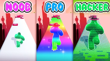 Noob Vs Pro Vs Hacker - Blob Runner 3D