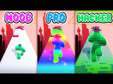 Noob Vs Pro Vs Hacker - Blob Runner 3D