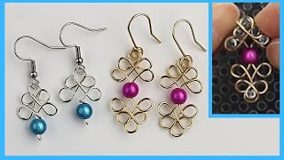 Celtic Knot Earrings // Artistic Wire Deluxe Jig Kit Design