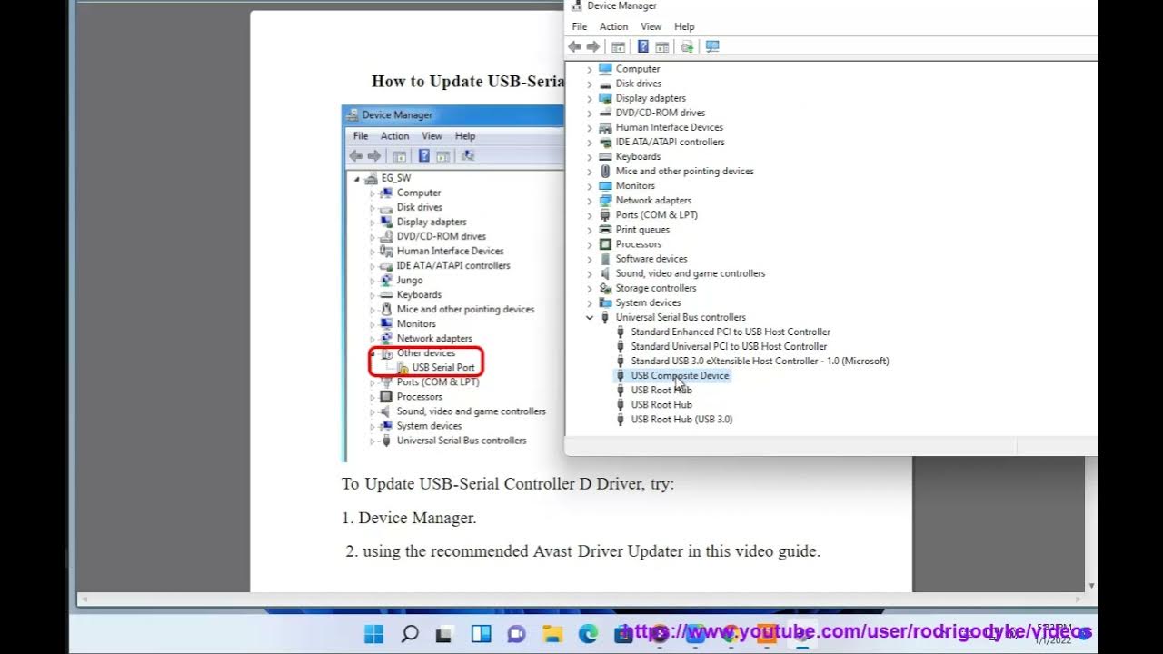 & Update USB-Serial D Drivers on Windows 11/10/8/7 Updated) - YouTube