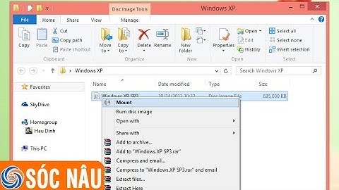Cách mở file ISO trực tiếp trên Windows 8