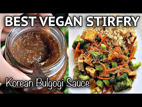BEST VEGAN STIR FRY // KOREAN BBQ (BULGOGI) SAUCE RECIPE
