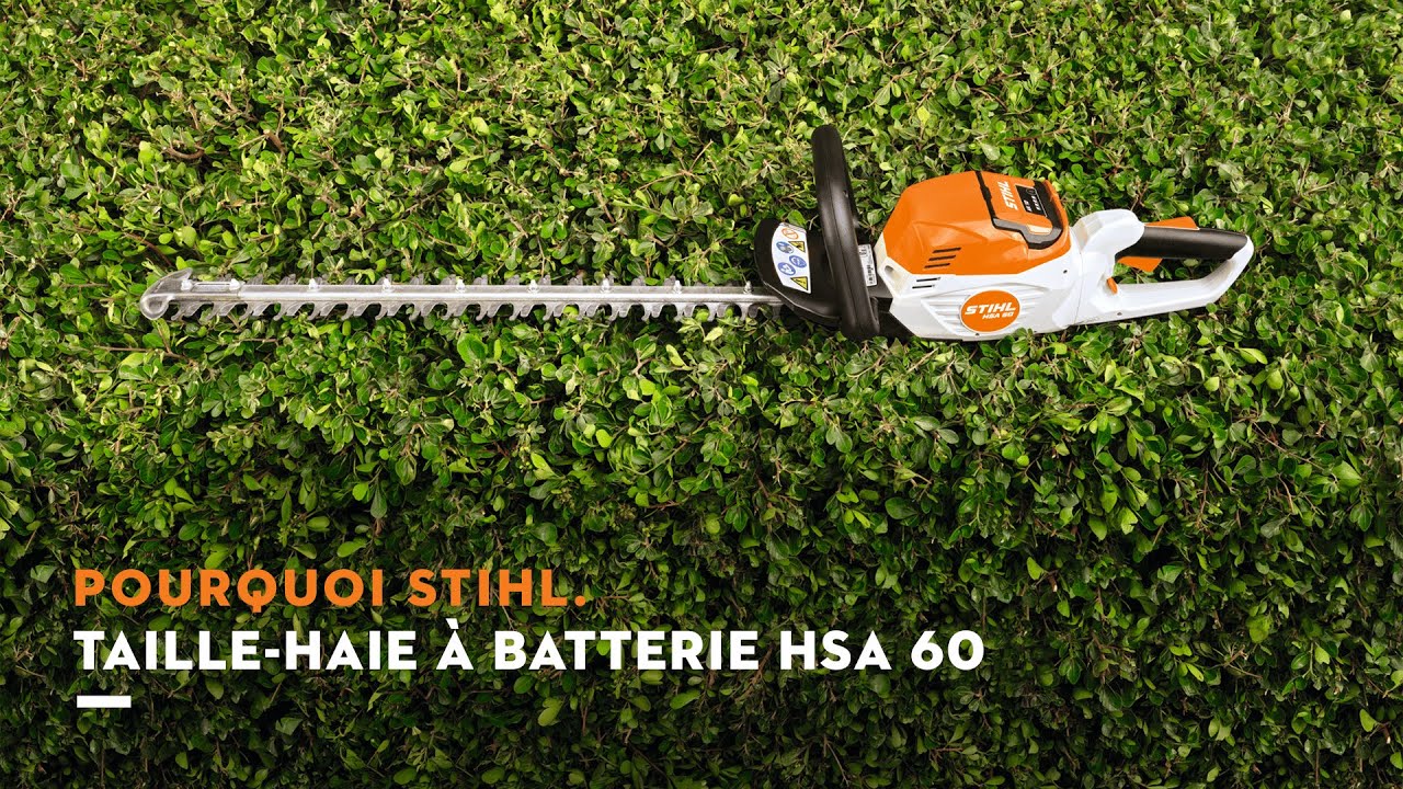Taille-haie à batterie HSA 60 : Silencieux, puissant, idéal pour haies denses | STIHL