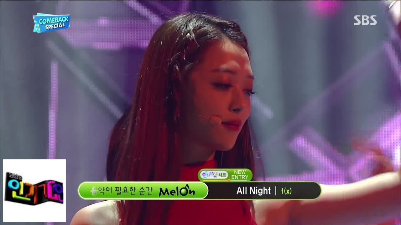 Возвращение F-X, фантастическая гармония 'Sangke + харизма' @ популярная песня Inkigayo 140706