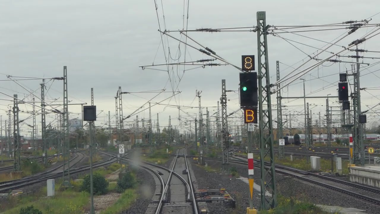 Führerstandsmitfahrt: BR 412 (ICE 4), Schnellfahrstrecke Leipzig - Erfurt, V-Max 265 Km/h