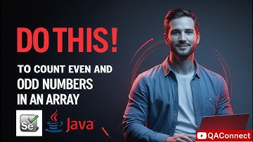 Count Even and Odd Numbers in an Array Using Java | Java Programming for Beginners