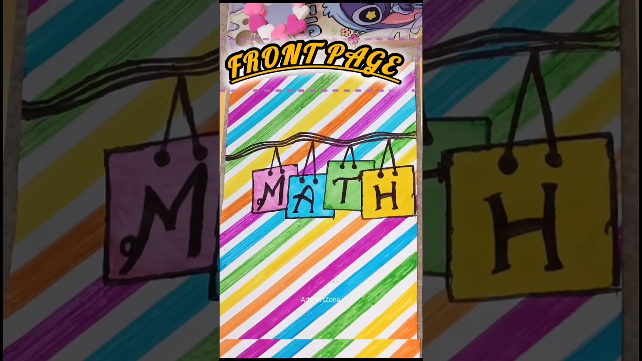 math front page design📝📐