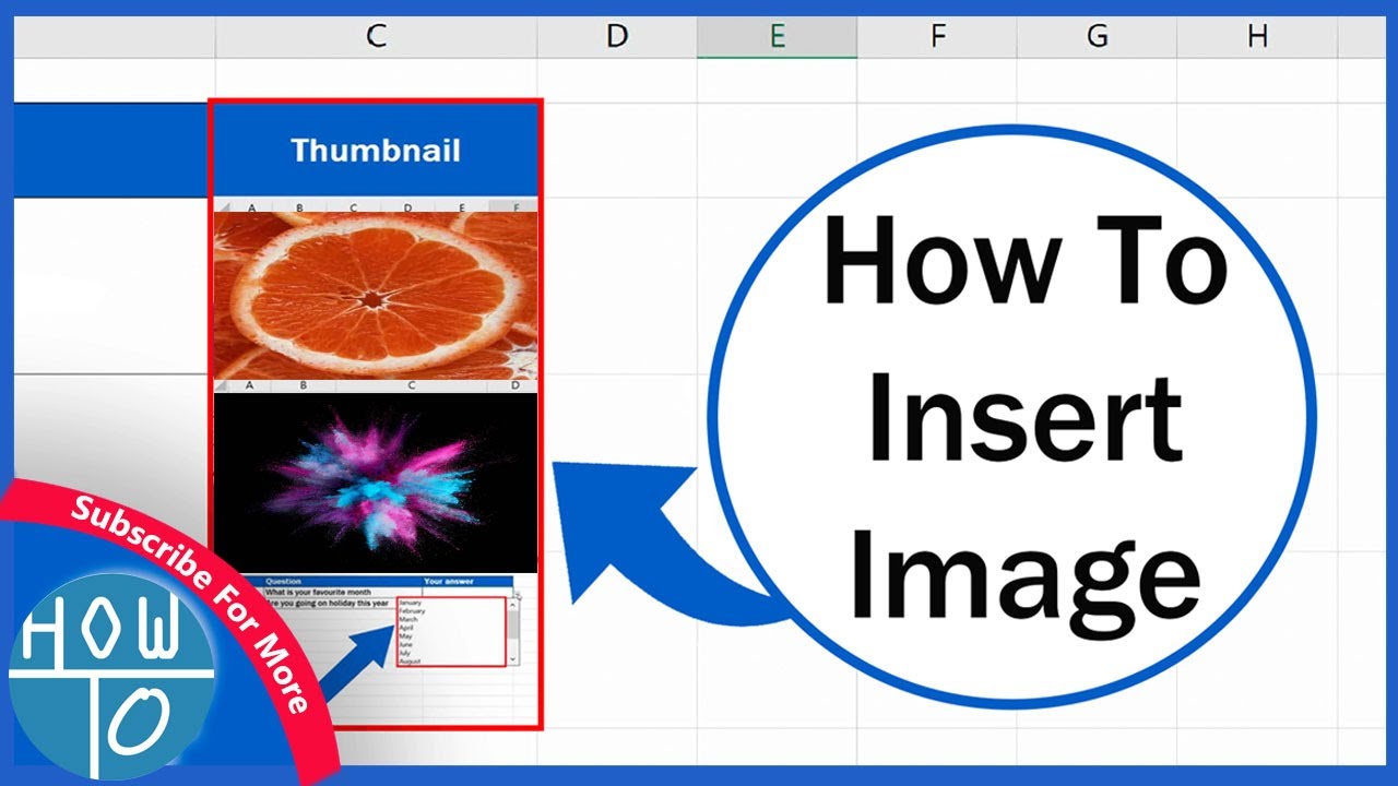 how to add or insert image in excel 2021 - YouTube
