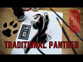 How to draw a Panther (American traditional tattoo)