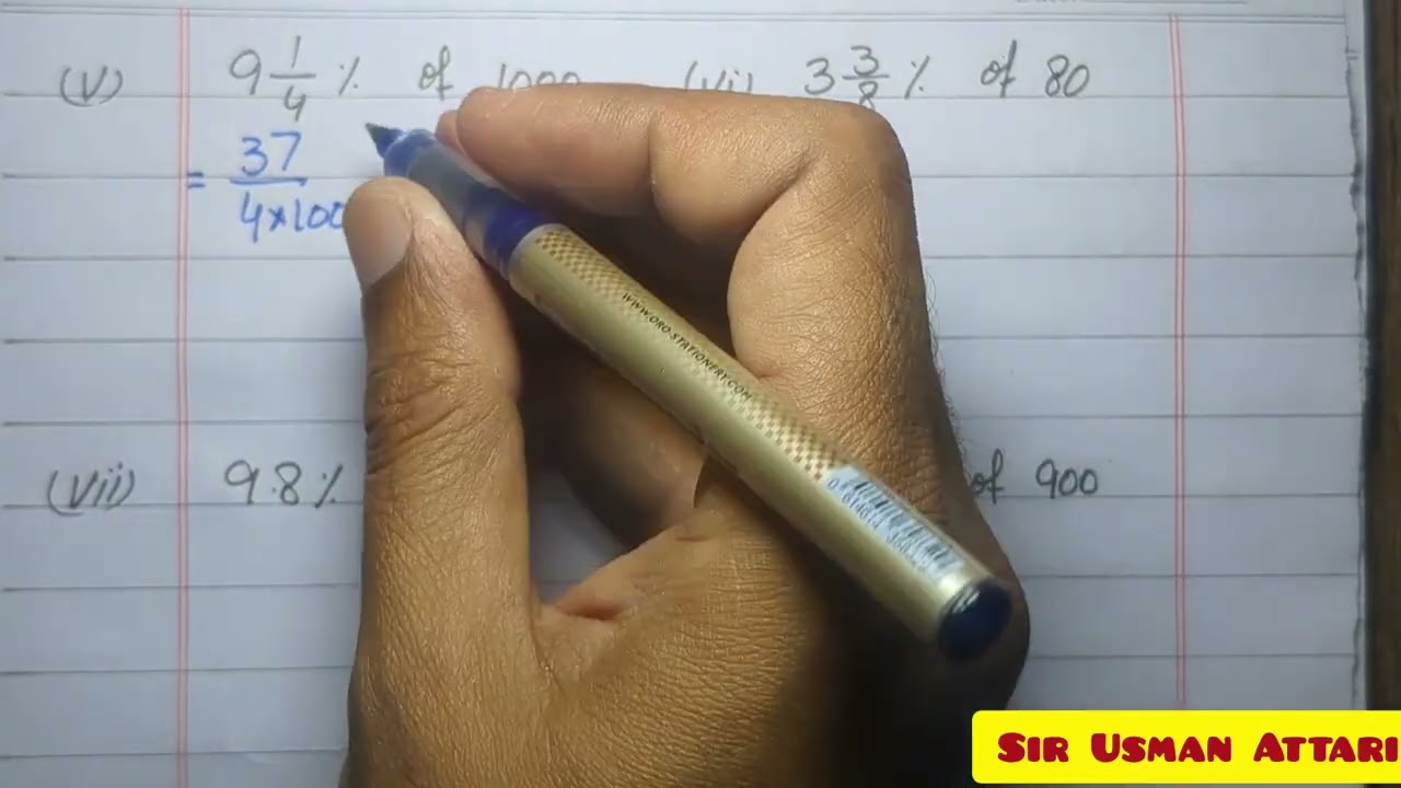 Class 6 | Maths | Ch #4 | Ex #4.3 | Q#1_6 | Sir Usman Attari | Fraction | Brainy Digits