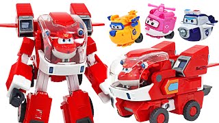 Super Wings Power Suit Jett Robot! Go! Transform into a Car or