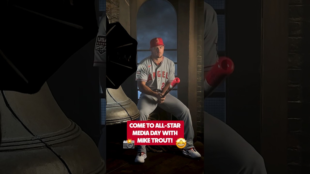 All-Star Media Day with Mike Trout 📸