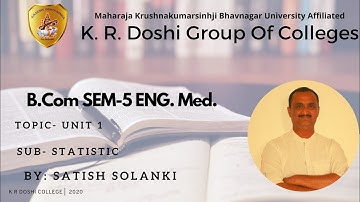 UNIT 1-LINEAR CORRELATION (SUM.) | BUSINESS STATISTICS | BCOM SEM V (ENG.MED.) | SATISH SOLANKI |