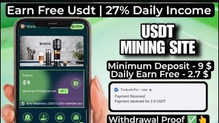 NEW USDT/TRX Mining Website Today | Free Trx Make Money Sites 2023Best Usdt/Trx Claims Sites 2023