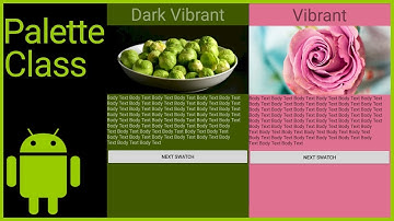 How to Use the Palette Class to Extract Colors from An Image - Android Studio Tutorial