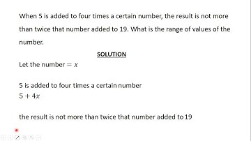24 Word problems involving Linear Inequalities