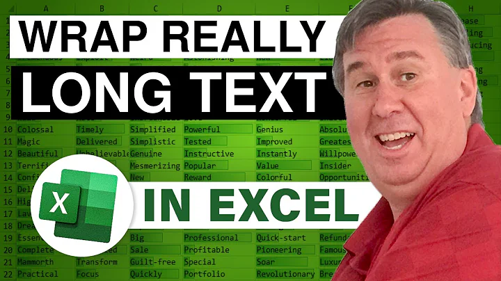 Excel - Excel Tutorial: Solve the Wrap Text Problem in Excel with These Workarounds - Episode 999