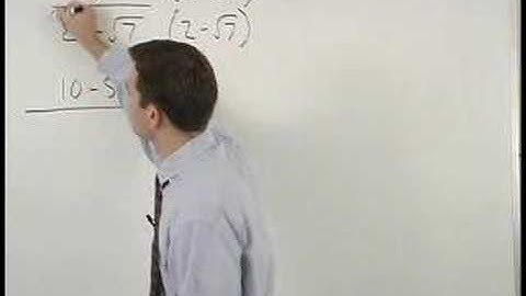 Dividing Radicals Using Conjugates - MathHelp.com