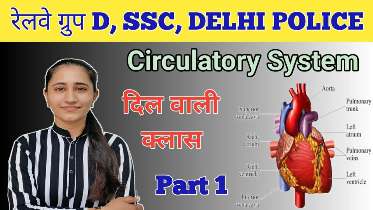 Delhi Police | Circulatory System (Heart) Part 1 by Ankita Mam \ Delhi ...
