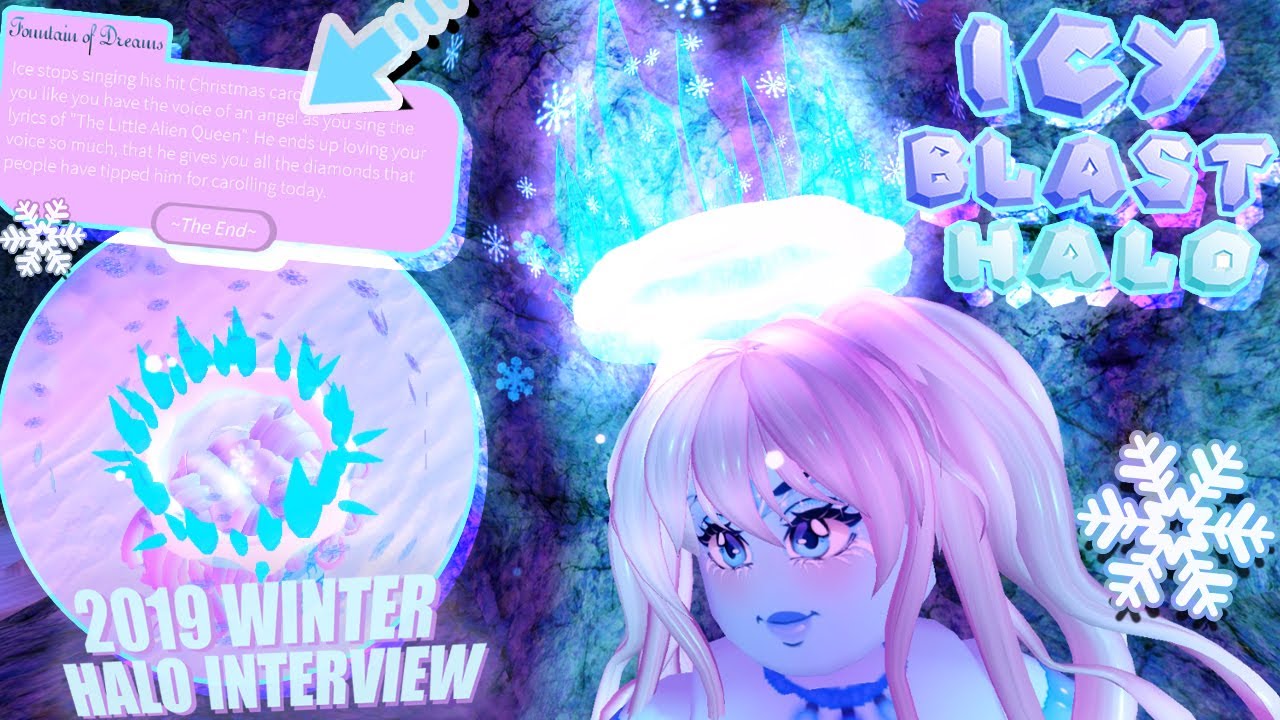 Icy Blast Winter Halo Interview First Look Royale High 19 Christmas Update Youtube