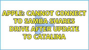 Apple: Cannot connect to SAMBA shares drive after update to Catalina (2 Solutions!!)