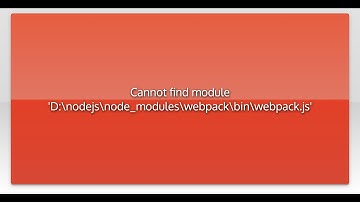 Cannot find module 