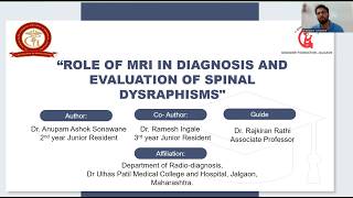 Anupam Sonawane | MRI in spinal dysraphism