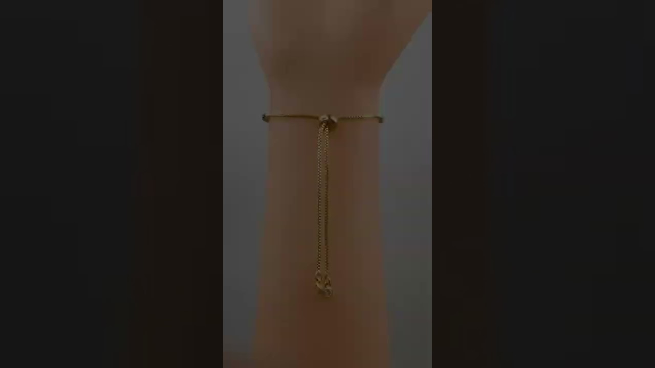 ZIVOM Hamsa Copper Multicolour Gold Cubic Zirconia Adjustable Slider Bracelet Women