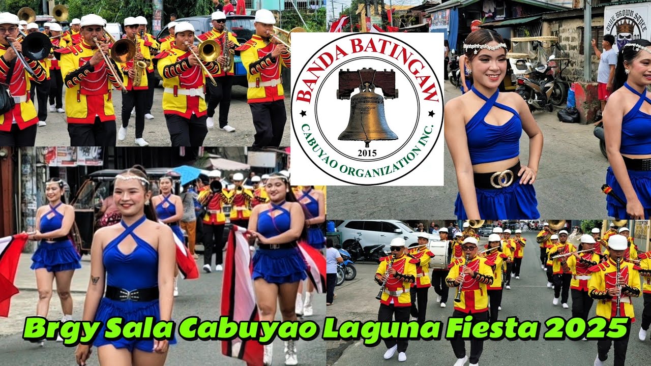 Banda Batingaw Cabuyao Organization Inc | Brgy Sala Fiesta 2025 - YouTube