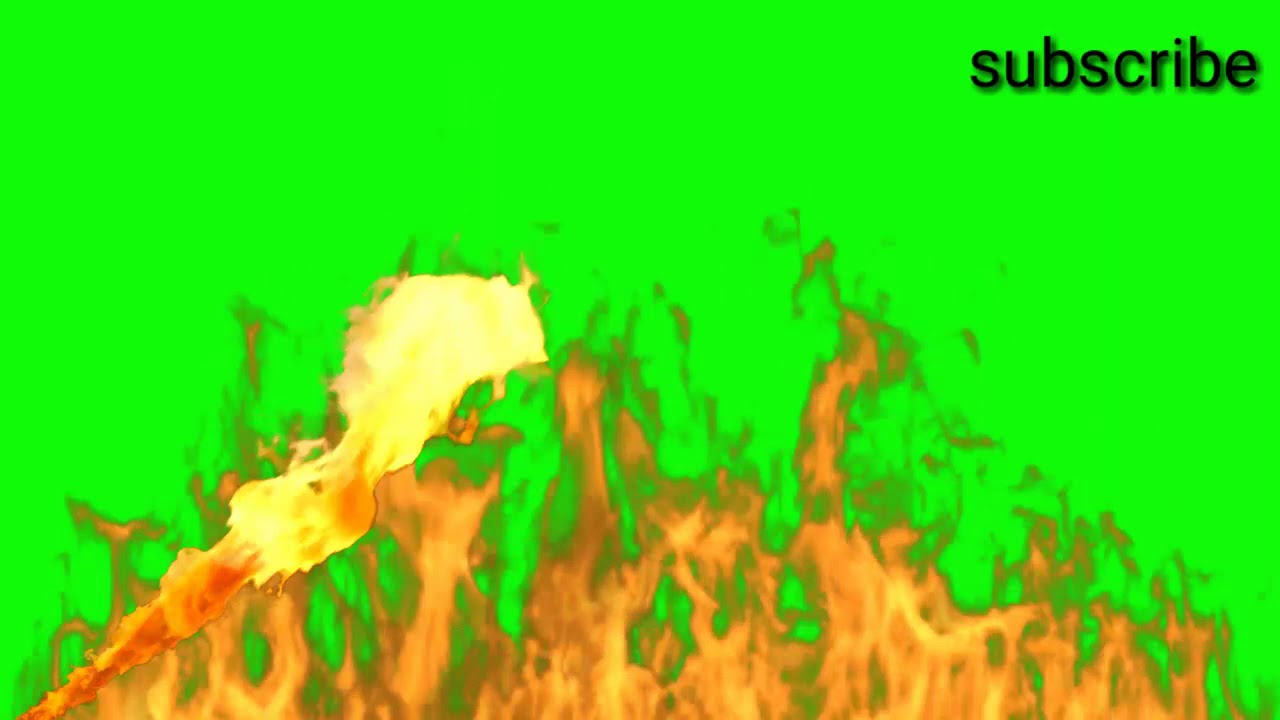 Green screen effects video of fire YouTube