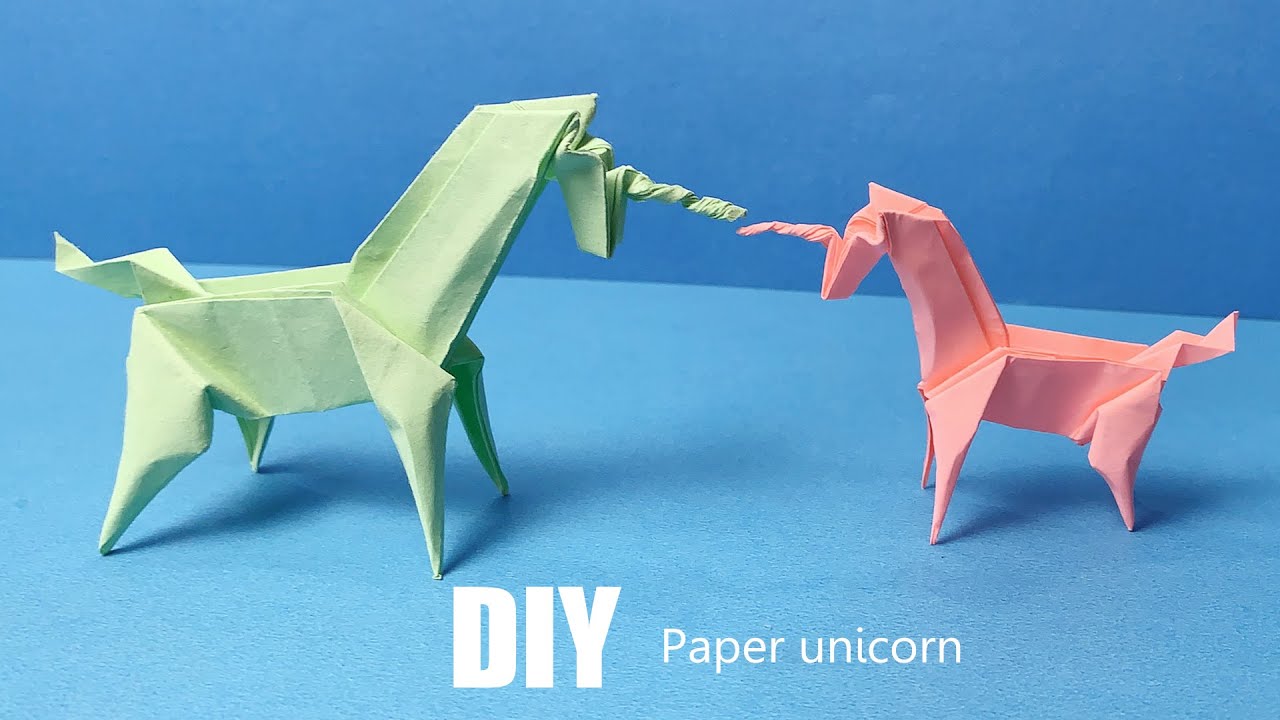 Origami Unicorn How to Make a Paper Unicorn Cute DIYs Easy Paper